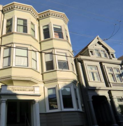 Top floor remodeled Edwardian flat. Approx. 1680sf!